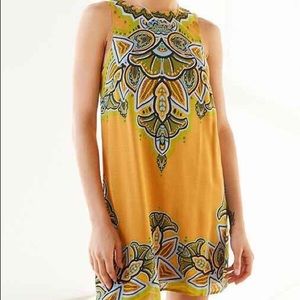 URBAN OUTFITTERS Ecote yellow frock dress